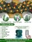 Remote Control 9 Ft Prelit Christmas Garland with Lights 8 Modes Timer 300 Branch Cedar Snowy Bristle 198 Berry 18 Pinecone Battery Operated Christmas Decorations Indoor Outdoor Holiday Mantle Stairs